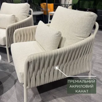 Лаунж-комплект Fiavè 2,5-местный диван + 2 кресла, Camel Sand — фото 7