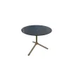 Кофейный столик TRIPÈ FIXED 61х50 см, бежевый, Black sahara marble eff. — фото 3