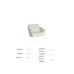 Крісло Dolce lounge, Camel sand, Natural gravel, fisb — фото 6