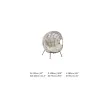 Крісло Nuna egg, Matt royal grey, Camel sand, Beachy bouclé — фото 3
