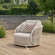 Крісло Vivaro lounge, Camel sand, Misty rope, Beachy bouclé