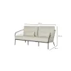 Диван Nappa 2,5-местный, Matt royal grey, Camel sand, Natural gravel, knotweave — фото 10