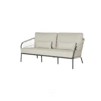 Диван Nappa 2,5-местный, Matt royal grey, Camel sand, Natural gravel, knotweave — фото 12