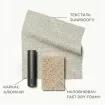 Диван Nappa 2,5-местный, Matt royal grey, Camel sand, Natural gravel, knotweave — фото 3