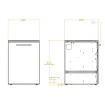 Модуль CT 60 Worktop (Handle Black Inox, Cabinet Colour Anthracite Grey, PDL) — фото 3