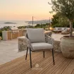 Стілець Casto dining, Matt royal grey, Camel sand, Beachy bouclé