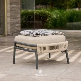 Підніжка Santorini Matt royal grey, Camel sand, natural mixed weave