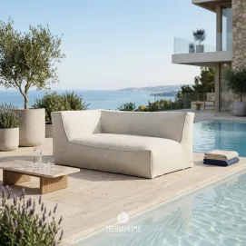 Кутовий шезлонг TROIS POMMES HOME Right, Beige — фото 2