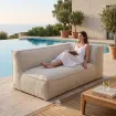 Кутовий шезлонг TROIS POMMES HOME Left, Beige