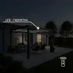 Беседка Positano 3х4 м, крыша open/close (механическая) + LED, антрацит — фото 4