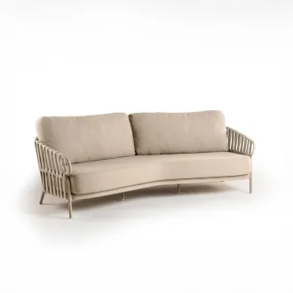 Диван Nuri Lounge 3-місний, з вигином, Champagne, Navajo White — фото 9