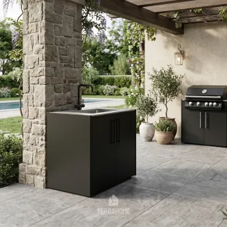 Модуль мийка CT 90 Sink (Handle Black Inox, Cabinet Colour Anthracite Grey, PDL)