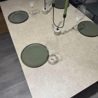 Вуличний стіл Cubic 160x95, silver/stone sand — фото 4