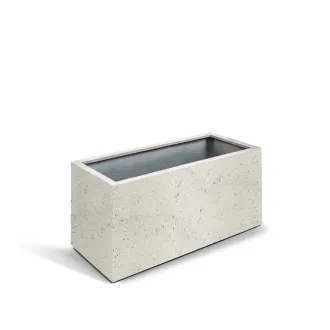 Горщик для квітів Grigio Box 90 with wheels - Antique White 90x40x40 — фото 6