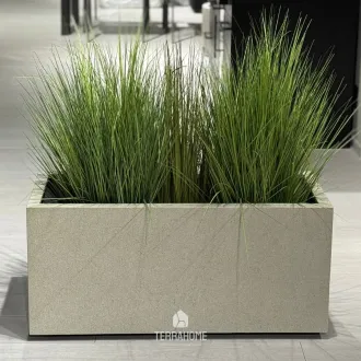 Горщик для квітів Grigio Box 90 with wheels - Antique White 90x40x40 — фото 3