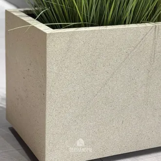 Горщик для квітів Grigio Box 90 with wheels - Antique White 90x40x40 — фото 2