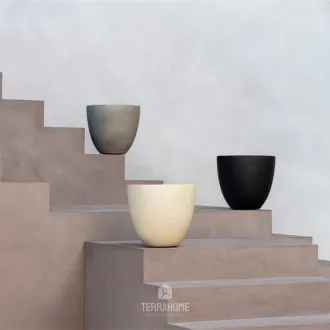 Горщик для квітів Grigio Egg Pot 40 - Antique White 40x36 — фото 5