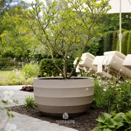 Горшок для цветов Bordo New Egg Pot Low 80 - Sand 80x47 — фото 2