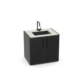 Модуль мийка CT 90 Sink (Handle Black Inox, Cabinet Colour Anthracite Grey, Iron Frost) — фото 2
