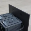 Модуль CT 60 Trash Drawers (Handle Inox, Cabinet Colour Anthracite Grey, Iron Frost) — фото 2