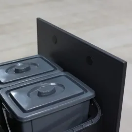 Модуль CT 60 Trash Drawers (Handle Inox, Cabinet Colour Anthracite Grey, Iron Frost) — фото 2
