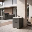 Модуль CT 60 Trash Drawers (Handle Inox, Cabinet Colour Anthracite Grey, Iron Frost)
