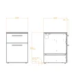 Модуль CT 60 Trash Drawers (Handle Inox, Cabinet Colour Anthracite Grey, Iron Frost) — фото 4