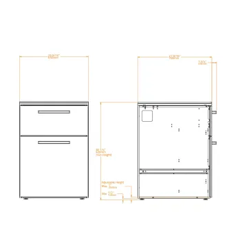 Модуль CT 60 Trash Drawers (Handle Inox, Cabinet Colour Anthracite Grey, Iron Frost) — фото 4