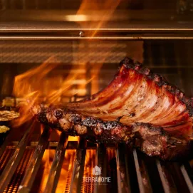 Гриль Brabura KC 120 Grill (Handle Black Inox, Cabinet Colour Pearl White, Iron Frost) — фото 2