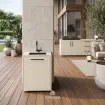 Модуль мийка CT 60 Sink (Handle Black Inox, Cabinet Colour Pearl White, Iron Frost)