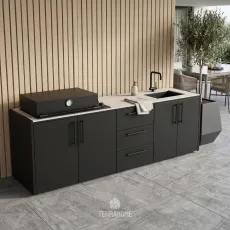 Вулична кухня Brabura 3M Antracite, Iron Frost