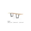 Вуличний стіл Palermo 280x100, Matt royal grey, Natural new teak, Sikaflex — фото 3