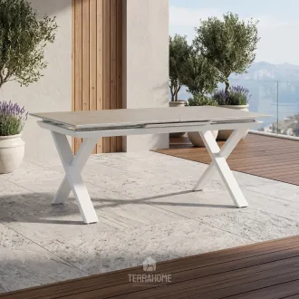 Уличный раскладной стол Salina 200/260, beige