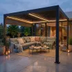 Альтанка Villa 3.6х4 м, дах open/close (електричний) + LED (тепле світло), антрацит — фото 2