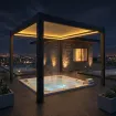 Альтанка Villa 3.6х4 м, дах open/close (електричний) + LED (тепле світло), антрацит — фото 8