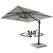 Парасоля з бічною опорою EASY SWING 300х300 см, anthracite matt/ light grey з базою EASY STAND — фото 7