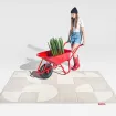Килим Carpretty Petit 160x230 cm, колір Jigsaw Cream, White — фото 2