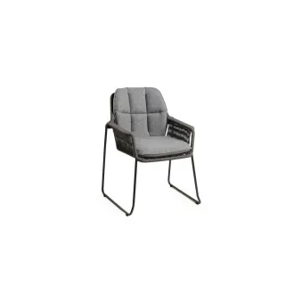 Крісло вуличне Rivera Dining, Charcoal, Mountain Grey — фото 2