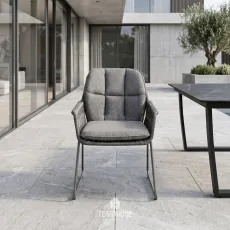 Крісло вуличне Rivera Dining, Charcoal, Mountain Grey