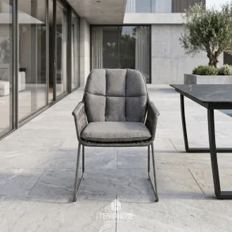 Крісло вуличне Rivera Dining, Charcoal, Mountain Grey