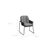Крісло вуличне Rivera Dining, Charcoal, Mountain Grey — фото 3