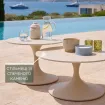 Лаунж-комплект Dolce, camel sand + кавові столики Nova + парасоля Easy Swing — фото 10