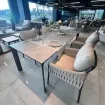 Обідній комплект стіл Diamond 220 см + 4 стільці Fiave — фото 3