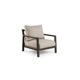 Кресло Oasis Lounge, Chocolat, Ivory White — фото 11