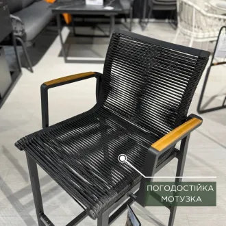 Барний комплект стіл TIERRA 150x80, тик + 6 стільців Foxx — фото 4