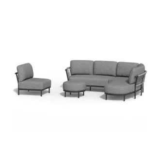 Угловой диван Fresca Cornerset Complete Left Charcoal — фото 12