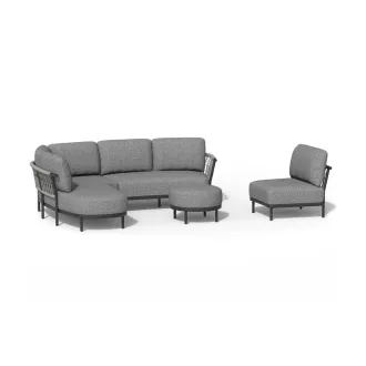 Угловой диван Fresca Cornerset Complete Right Charcoal — фото 13