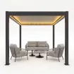 Лаунж-комплект Nappa + столики Nova + пергола Villa 3х3 м — фото 18