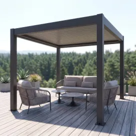 Лаунж-комплект Nappa + столики Nova + пергола Villa 3х3 м — фото 2