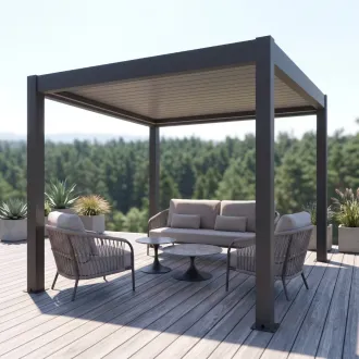 Лаунж-комплект Nappa + столики Nova + пергола Villa 3х3 м — фото 2